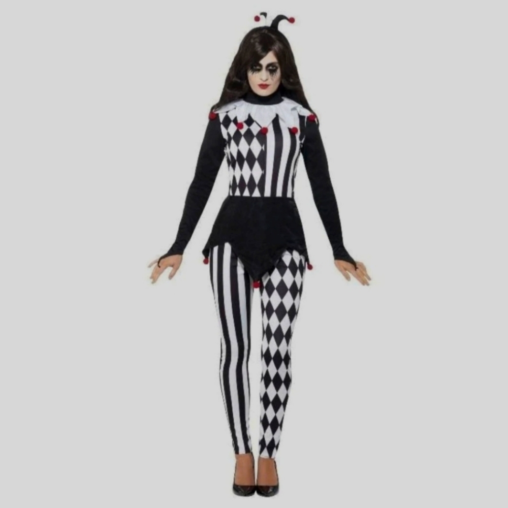 Womens jester Halloween costume Small